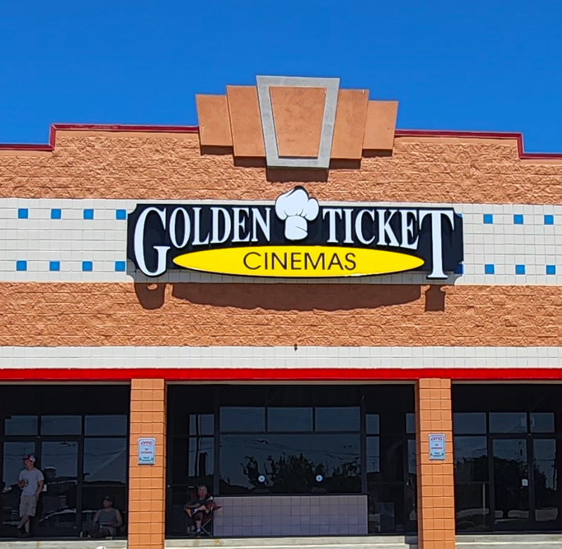 Golden Ticket Cinemas Dublin sign