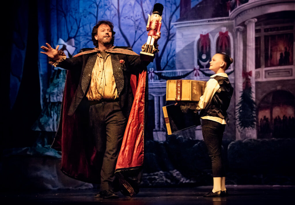 scene in Dublin nutcracker when toy nutcracker is revealed.