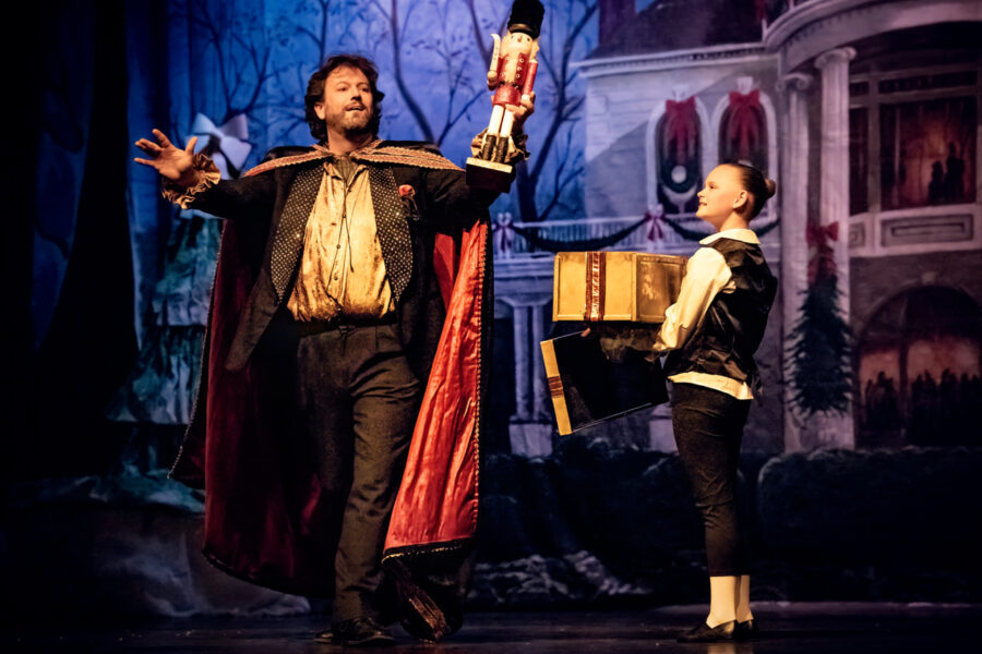 scene in Dublin nutcracker when toy nutcracker is revealed.