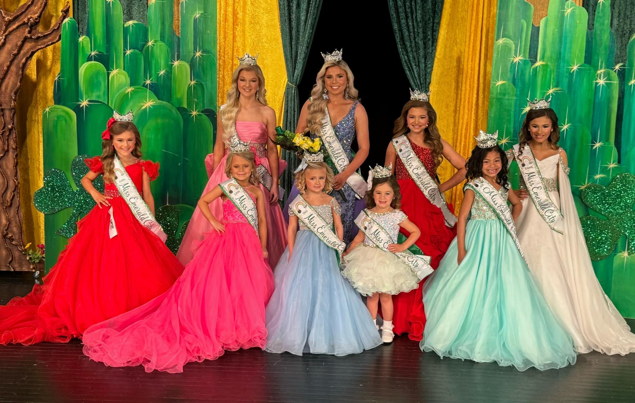 The 2024 Miss Emerald City Queens court.