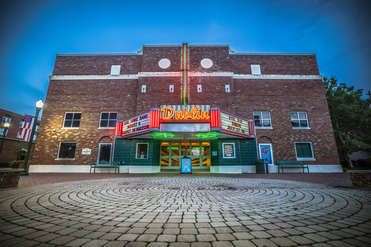 The front of Theatre Dublin where the tribute concerts are held