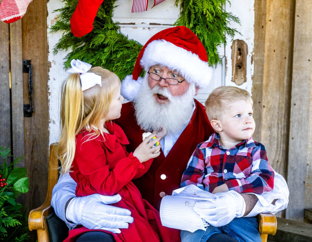 Santa kids wreath Christmas