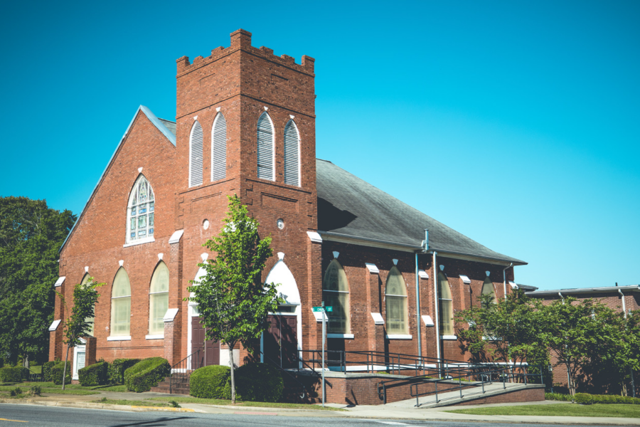 Exterior view of the First African Baptist Church in Downtown Dublin - A Moment to Remember: Black History in Dublin GA