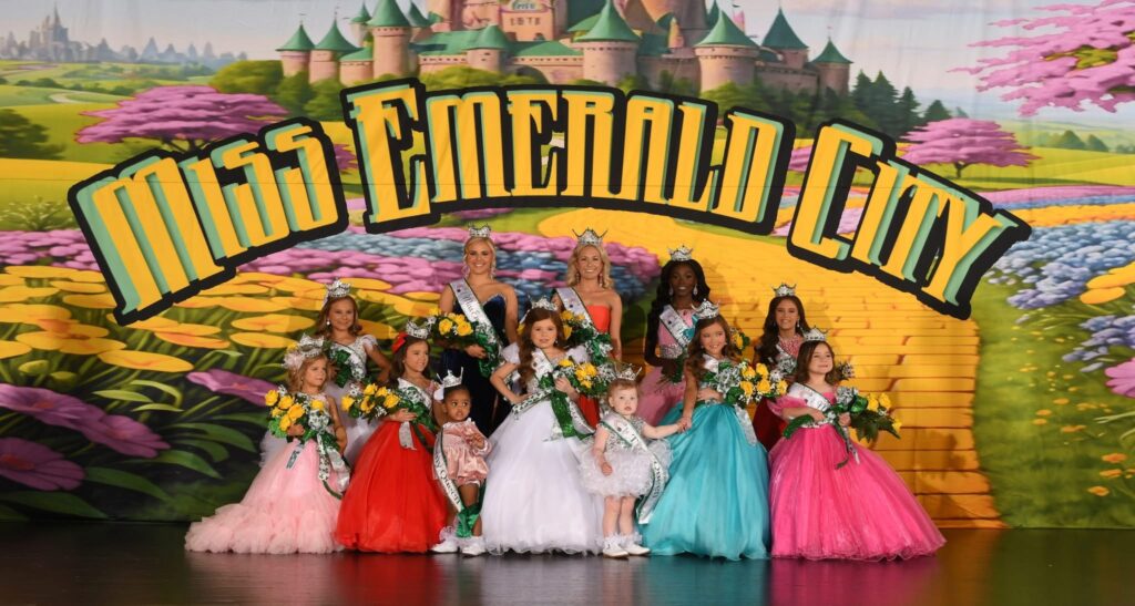 The 2025 Miss Emerald City Queens Court.