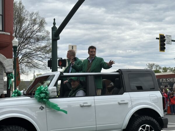 Ben Jones chose to Green Up his vehicle before hitting the Dublin Parade