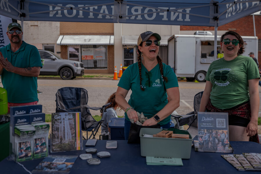 The Visit Dublin GA staff has so much fun passing out information at the Good Info Expo